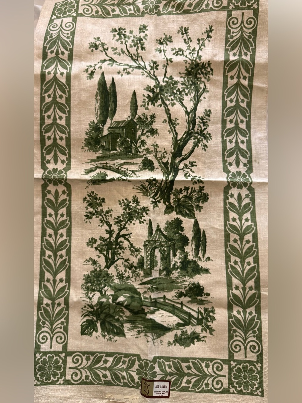 2 VTG Linen Tea Towels or Table Runners from Stevens Linen Webster MA
